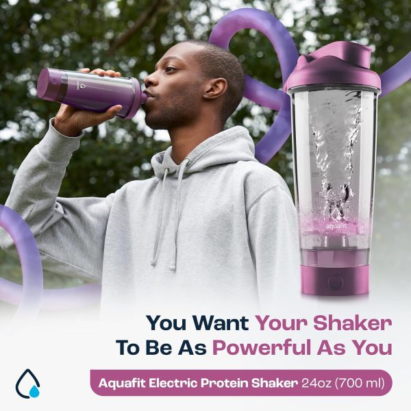 Electric Protein Shaker Bottle - USB Rechargeable Shaker Bottles 24oz - Image 2