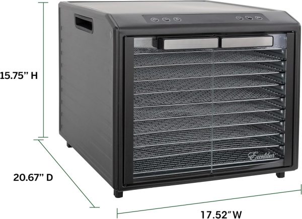 Excalibur Electric Food Dehydrator Select Series 10-Tray with Adjustable - Image 9