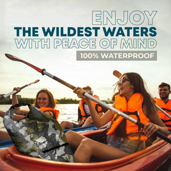 Earth Pak Waterproof Dry Bag with Zippered Pocket - Waterproof Dry Bag - Image 3