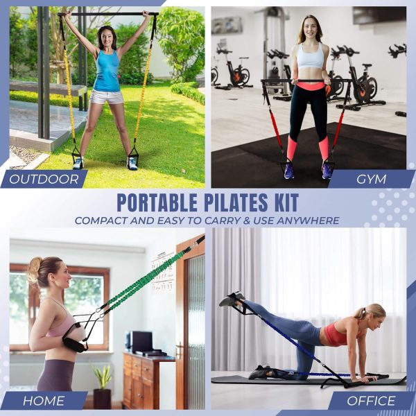 Verde Acqua Pilates Bar Kit with Resistance Bands for Women - - Image 5
