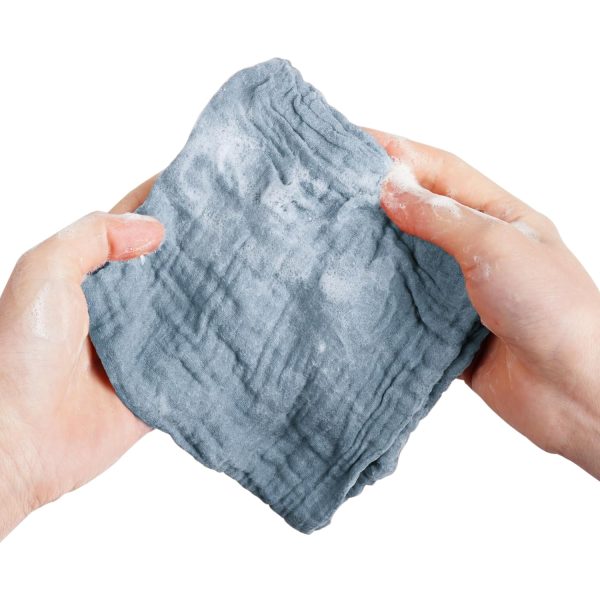 Konssy 6 Pack Face Cloths, Soft Wash Cloth for Washing Face, Cotton Face - Image 4