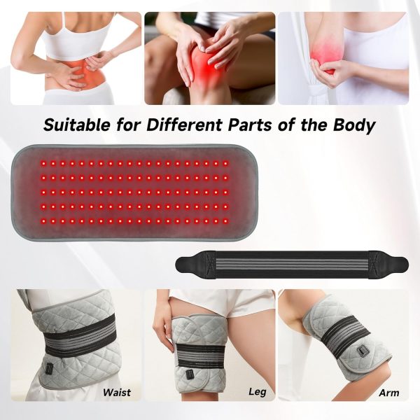 Red Light Therapy Heating Wrap Belt for Body, Lower Back, Legs, and Arms, - Image 5