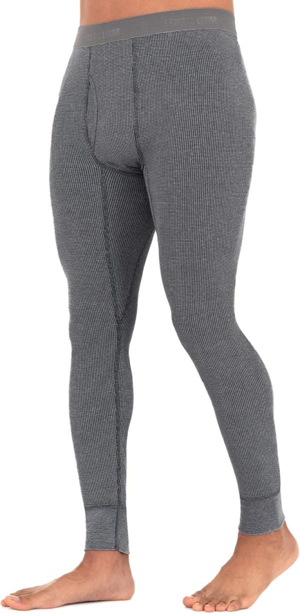 Fruit of the Loom mens Recycled Premium Waffle Thermal Underwear Long Johns - Image 5