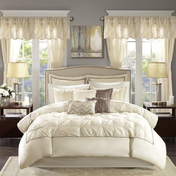 Madison Park Essentials Room in a Bag Faux Silk Comforter Set - Luxe - Image 16
