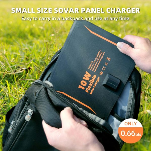 FlexSolar 10W Portable Solar Chargers 5V USB Small Power Emergency ETFE - Image 8