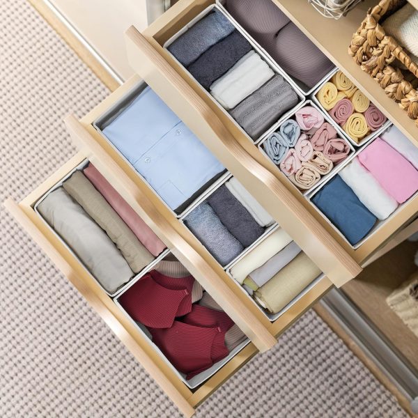 Kootek 16 Pack Drawer Organizer Clothes, Dresser Drawer Organizers for - Image 2