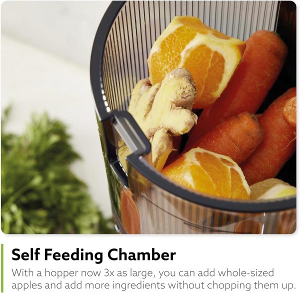 Hurom H320 Slow Juicer | Ultra Low Pulp | Hands-Free | Hopper Fits Whole - Image 9