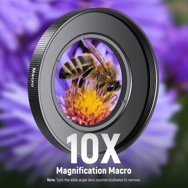 NEEWER 40.5mm HD Wide Angle Lens Compatible with Sony ZV-1F ZV-E10 A5000 - Image 5