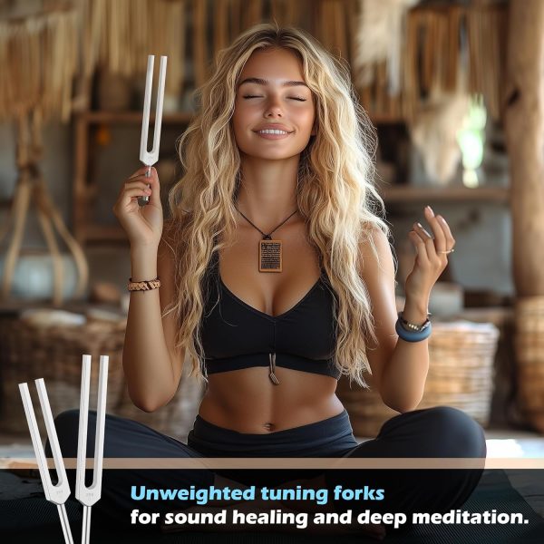 Tuning Forks for Healing, Aluminum Alloy Tuning Fork 128Hz, 136.1Hz, 256Hz, - Image 7