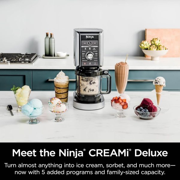 Ninja CREAMi Deluxe 11-in-1 Ice Cream & Frozen Treat Maker for Ice Cream, - Image 2