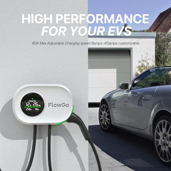 Level 2 EV Charger 40A Smart Electric Car Home Charger Motion-Activated - Image 6