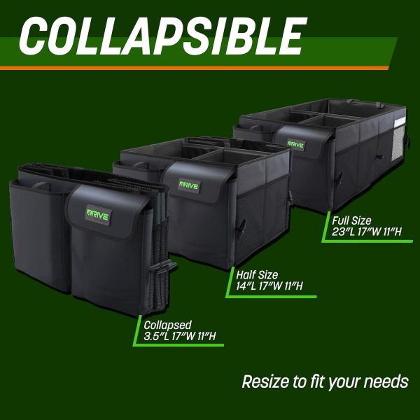 Drive Auto Car Trunk Organizer - Collapsible, Multi-Compartment Automotive - Image 4