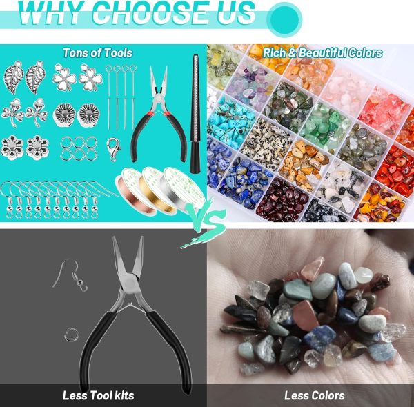 selizo Jewelry Making Kits for Adults Women with 28 Colors Crystal Beads, - Image 6