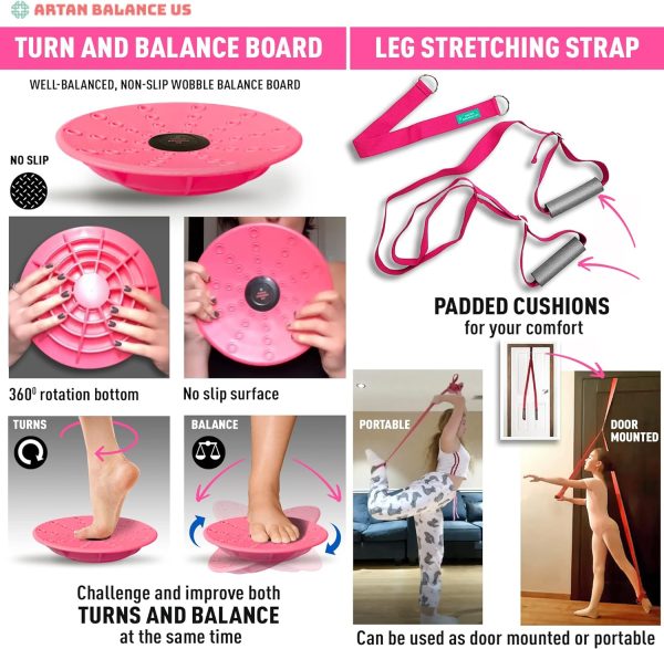 Dance, Cheerleading and Figureskating Trainer Stretching and Balance, 2 Pc. - Image 3