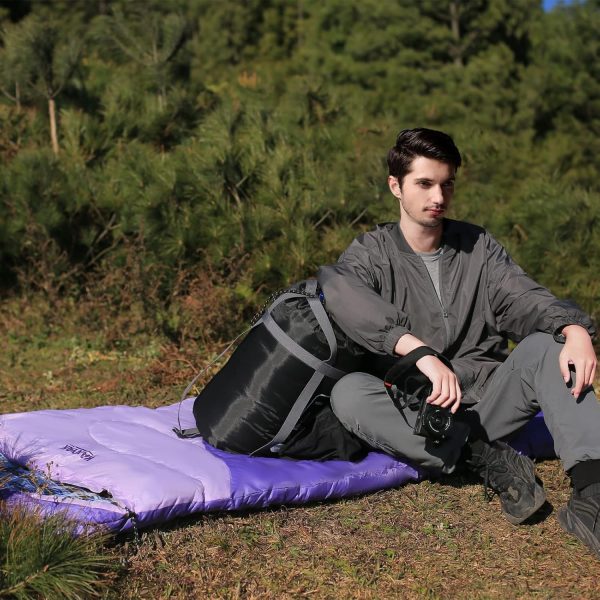 Camping Sleeping Bag, 32℉ Sleeping Bags for Adults Kids Teens Cold Weather - Image 7