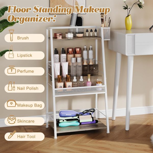 Makeup Organizer, 3 Tier Floor Large Makeup Organizer for Vanity Bathroom - Image 4