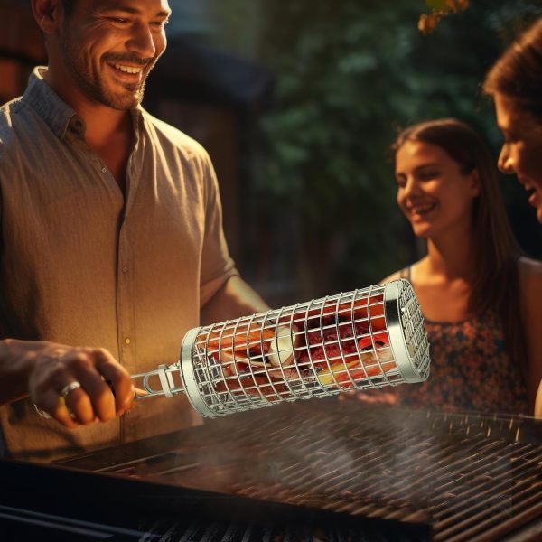 Grill Well 2.0 - Rolling Grill Basket (2 PCs) ideal as Birthday Gift for - Image 5