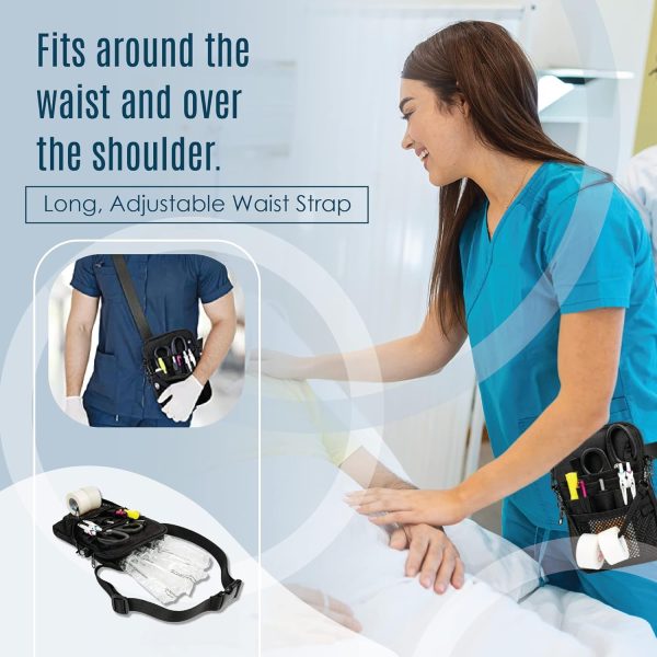 First Lifesaver 4-in-1 Nurse Fanny Pack with Medical Gear Pockets, Tape - Image 5