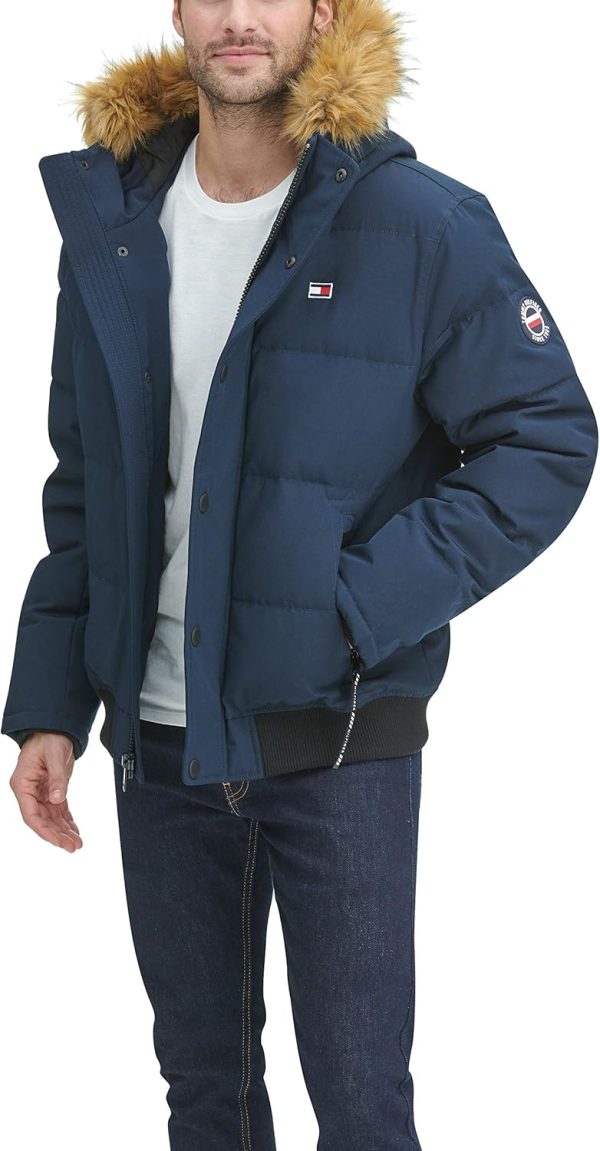 Tommy Hilfiger Men's Arctic Cloth Quilted Snorkel Bomber Jacket - Image 6