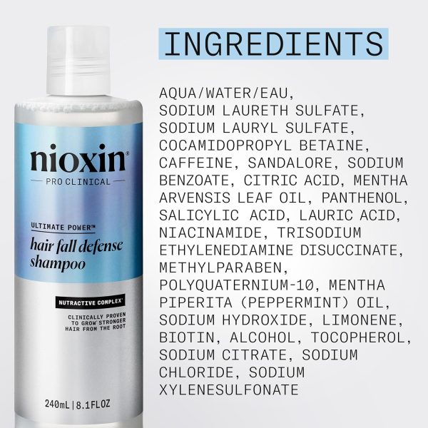 Nioxin Hair Fall Defense Shampoo - Shampoo for Hair Loss - Image 6