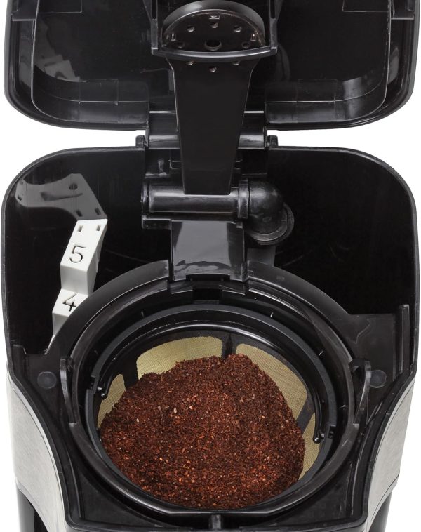 Capresso 5-Cup Mini Drip Coffee Maker, Black and Stainless Steel - Image 2
