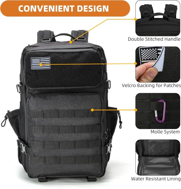 Military Tactical Backpack for Men and Women Army Camping Daypack Bug out - Image 7