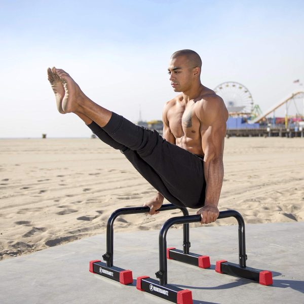 Rubberbanditz Parallette, Parallel Bars & Dip Station, Home Gym Essentials - Image 4