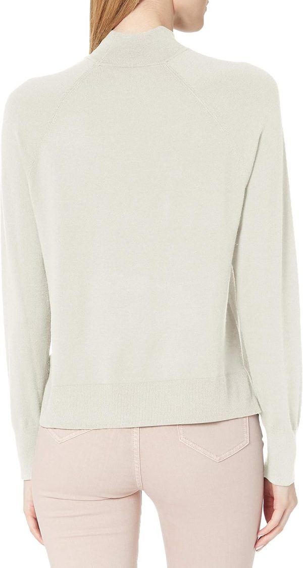 Daily Ritual Women's Fine Gauge Stretch Long-Sleeve Mock Neck Sweater - Image 2