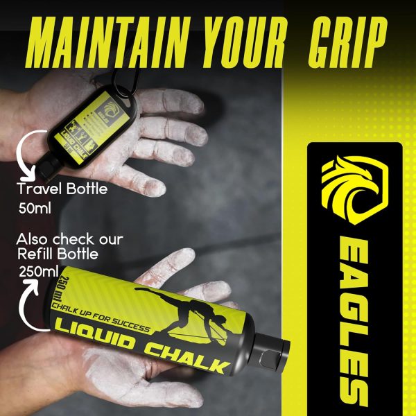 EAGLES Pro Grade Liquid Chalk Mess-Free Chalk for Weightlifting, Gymnastics - Image 4
