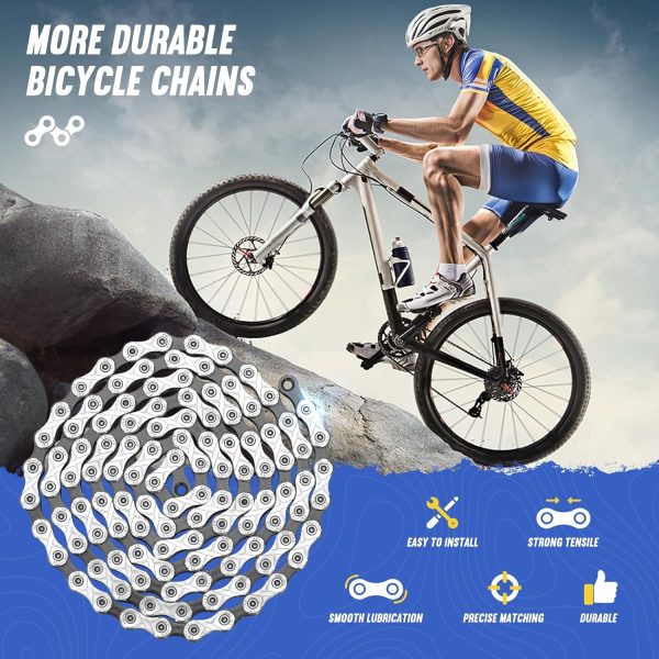 Bike/E-Bike Chain Kit 8/9/10/11 Speed Chain - Road & Mountain Bicycle Chain - Image 3