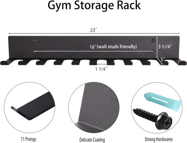 Multi-Purpose Gym Equipment Storage Rack Resistance Bands Storage Hanger - Image 2