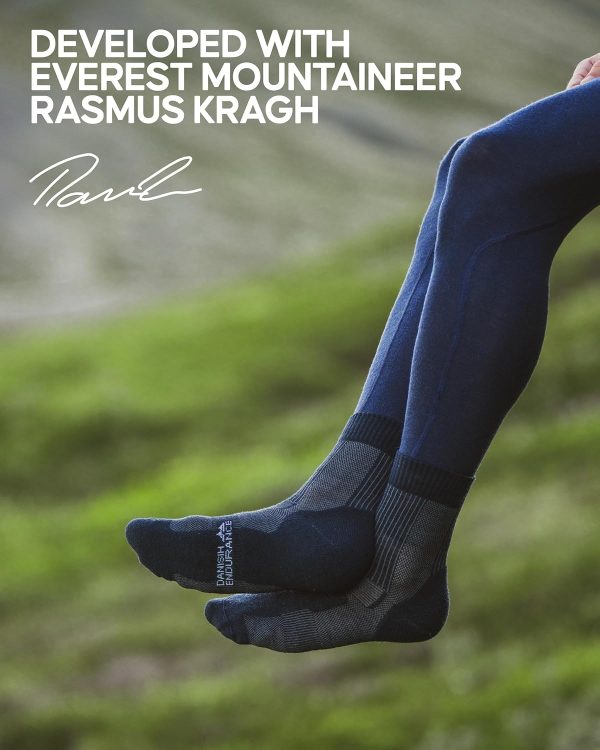 DANISH ENDURANCE Hiking Socks, Lightweight, Merino Wool Socks for Men & - Image 5