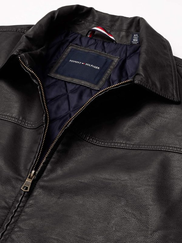Tommy Hilfiger Men's Classic Faux Leather Jacket - Image 4