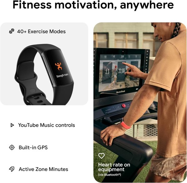 Fitbit Charge 6 Fitness Tracker with Google apps, Heart Rate on Exercise - Image 4
