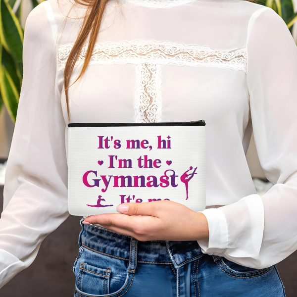 Gymnast Gifts Makeup Bag - It's Me Hi I'm The Gymnast Travel Pouch Portable - Image 6