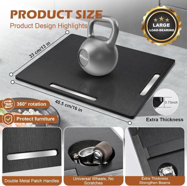 Joy&Grace Sliding Tray - 360 Degrees Countertop Appliance Slider for Coffee - Image 2