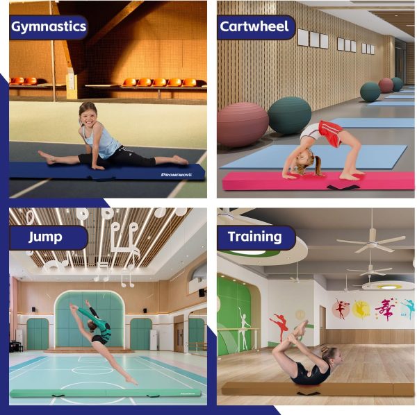 6 FT / 8 FT / 9 FT /10 FT Balance Beam Folding Gymnastics Beam - Extra Firm - Image 6