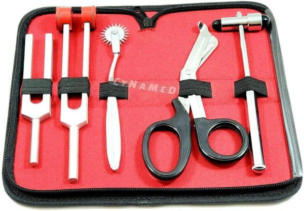 5 Piece Student Diagnostic Kit - Reflex Neurological Buck Hammer And Tuning - Image 2