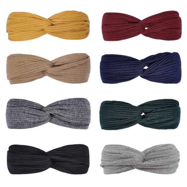 Huachi Headbands for Women Twist Knotted Women Head Bands Boho Stretchy - Image 7