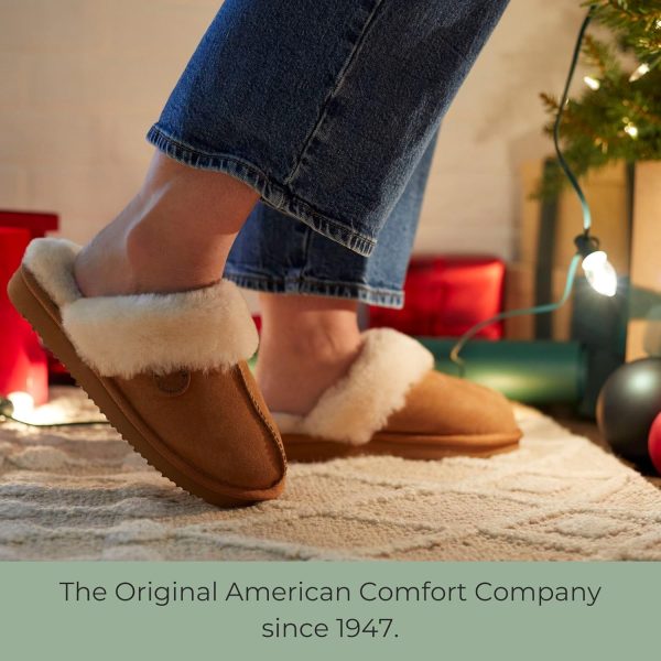 Dearfoams Women's Fireside Sydney Shearling Fur Indoor/Outdoor Scuff - Image 3
