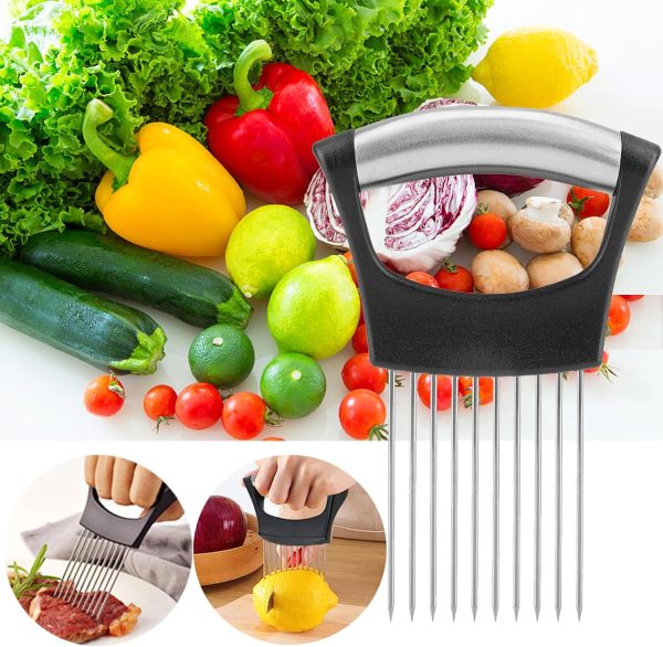 JAYVAR Onion Holder for Slicing, Lemon Slicer Onion Cutter for Slicing, - Image 6
