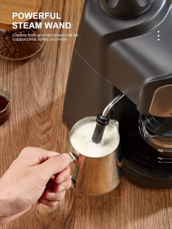 Espresso Machine, 3.5Bar Espresso and Cappuccino Machine with Fast Heating - Image 6