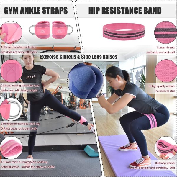 ATENTO 6 Pcs Barbell Pad Set with Weight Lifting Belt, Thick Cushion Hip - Image 5