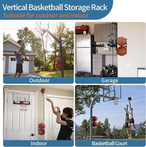 Vertical Ball Rack,Durable Standing Ball Holder Wall Mount, Ball Rack For - Image 7