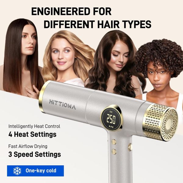 Ionic Hair Dryer with Diffuser - 2000W Professional Dual Voltage Hair Dryer - Image 4