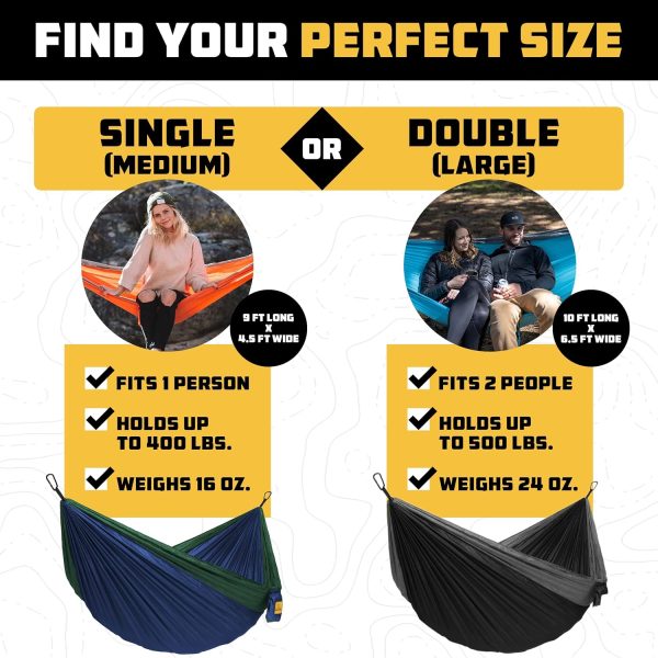 Wise Owl Outfitters Hammock for Camping Hammocks Gear for The Outdoors - Image 2