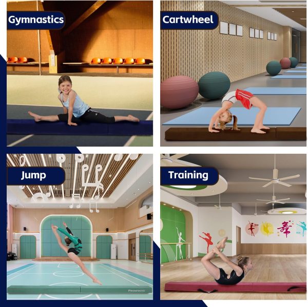 6 FT / 8 FT / 9 FT /10 FT Balance Beam Folding Gymnastics Beam - Extra Firm - Image 5