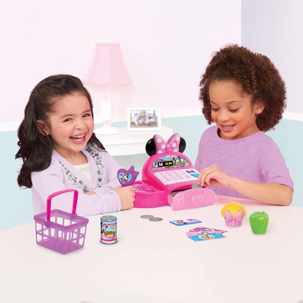 Disney Junior Minnie Mouse Bowtique Cash Register with Sounds and Pretend - Image 2