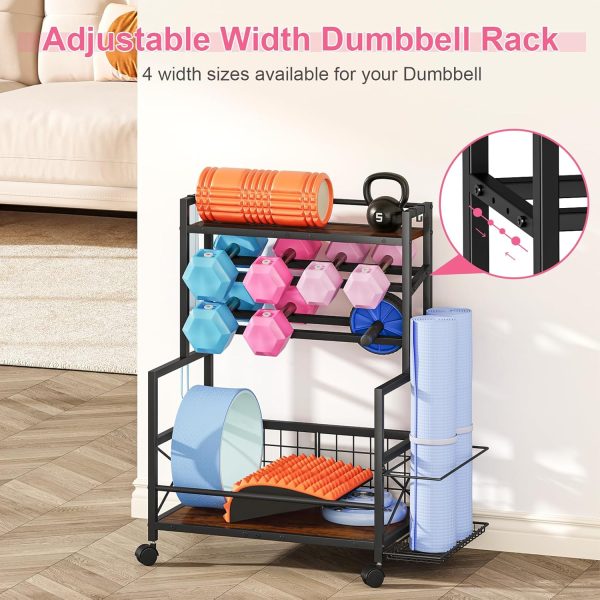 Snughome Dumbbell Rack, Weight Rack for Dumbbells, Home Gym Storage Rack - Image 4