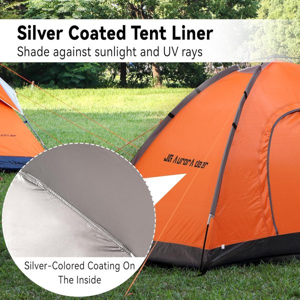 2 Person Camping Tent 4 Person Tents for Camping Windproof Tents for - Image 3